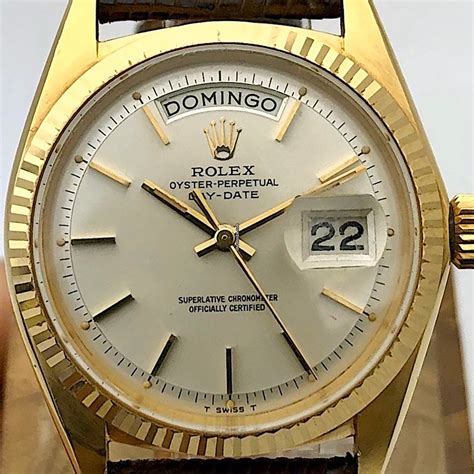 rolex day date spanish|rolex 1803 day date.